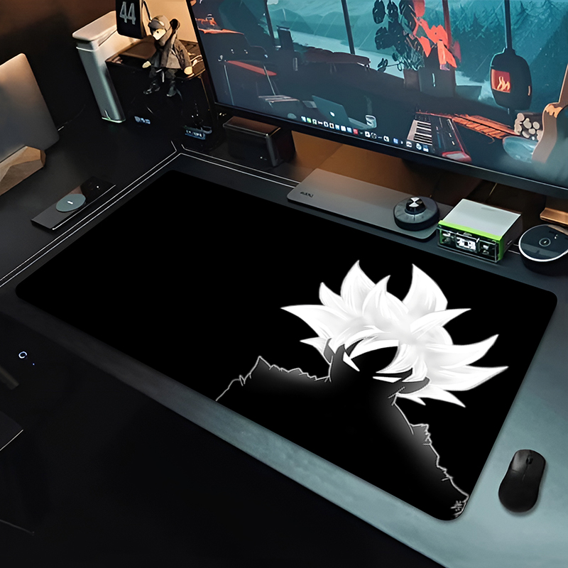 Pc Gaming Desk - DBZ Black Anime Mouse Pad Dragon