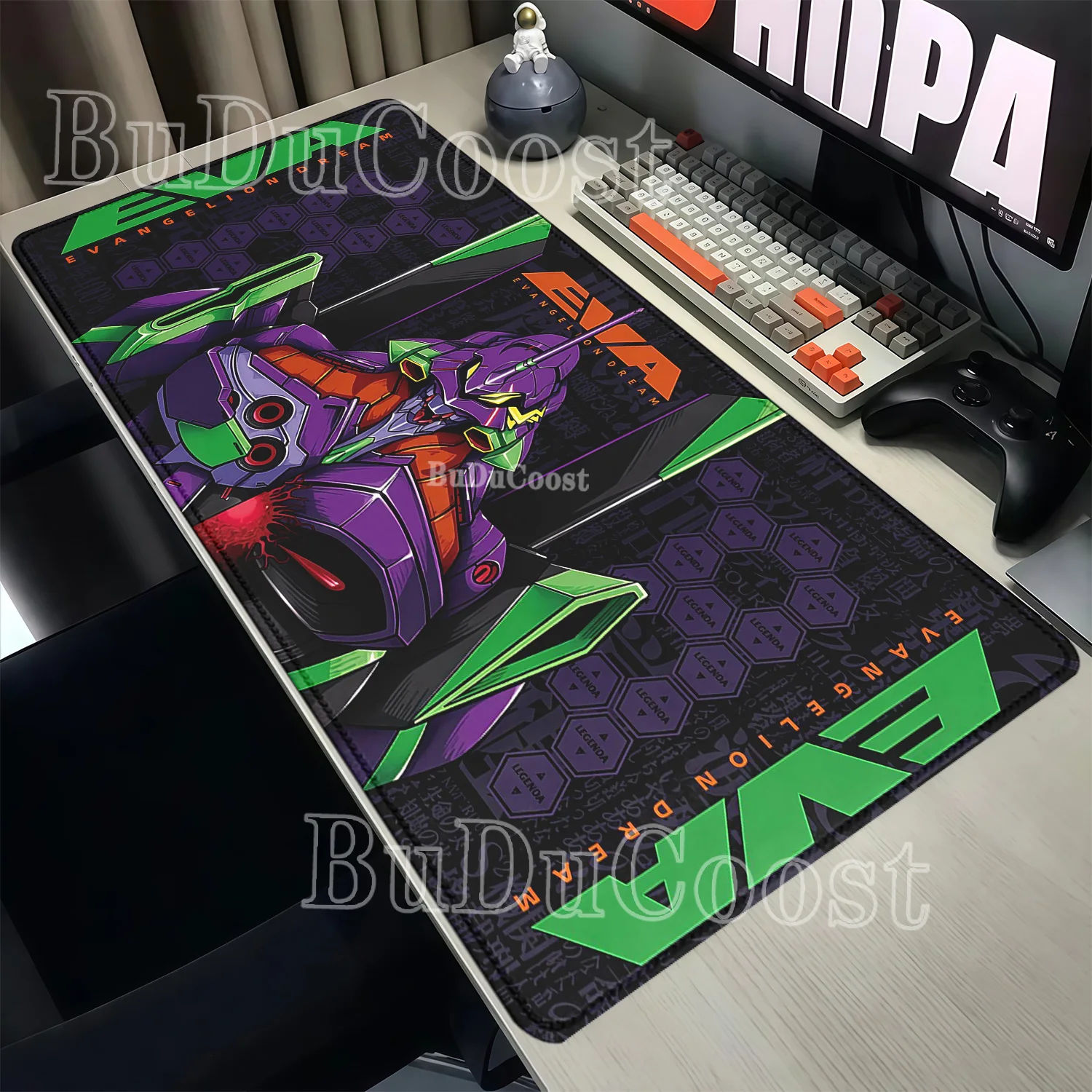 Pc Gaming Evangelion - Mouse Pad Evangelione EVA 01 Large