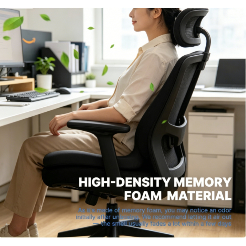Gaming Chair Lumbar Pillow - Ergonomic Memory Foam Seat Cushion Lumbar