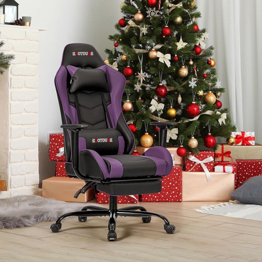 Racing-Style Gaming Chair with - đánh giá và giá Gaming Chair Lumbar Pillow
