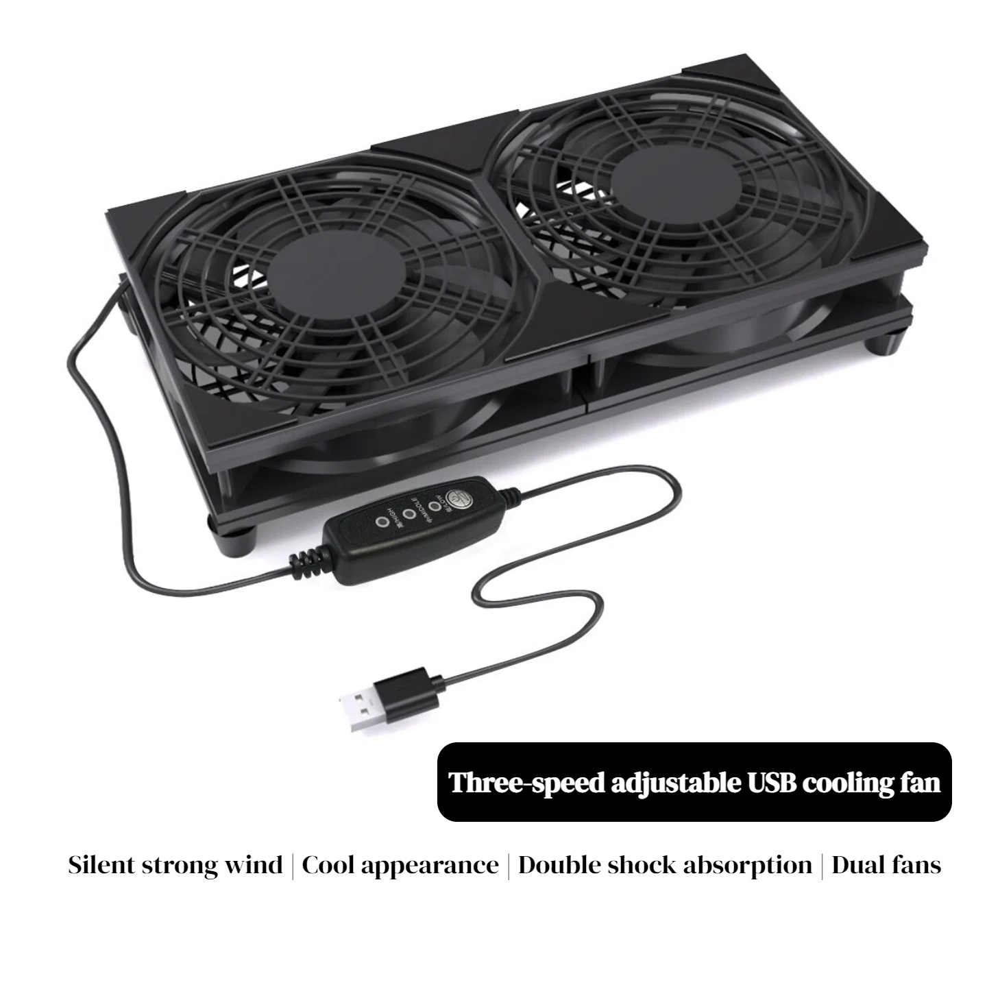 Dual USB Cooling Fan with 3-Sp - đánh giá và giá Pc Gaming Ff