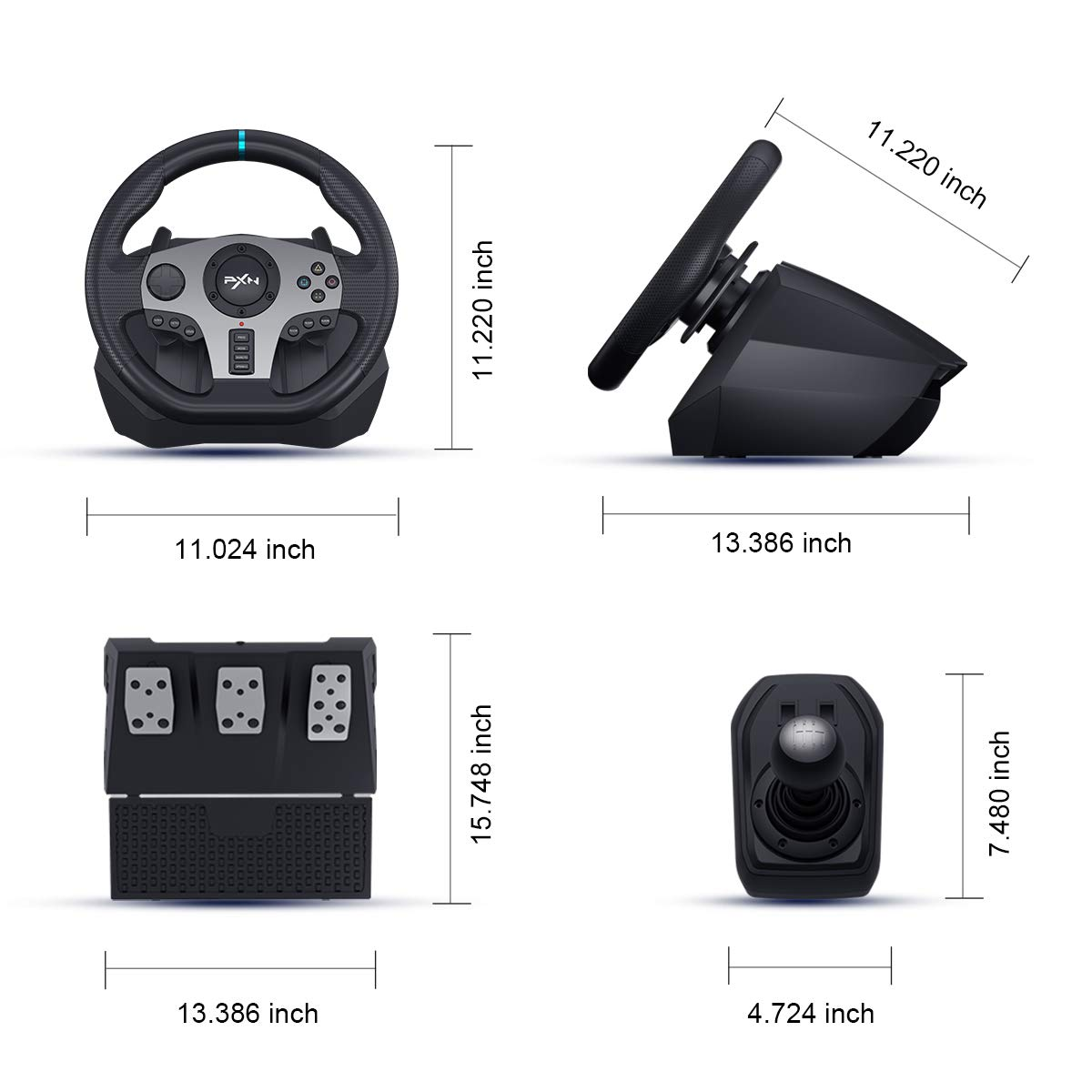 PXN V9 Volante PC Chỉ Đạo Bánh - đánh giá và giá Pc Gaming Xgear