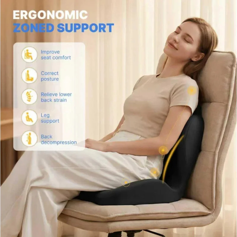 Ergonomic Memory Foam Seat Cus - đánh giá và giá Gaming Chair Lumbar Pillow