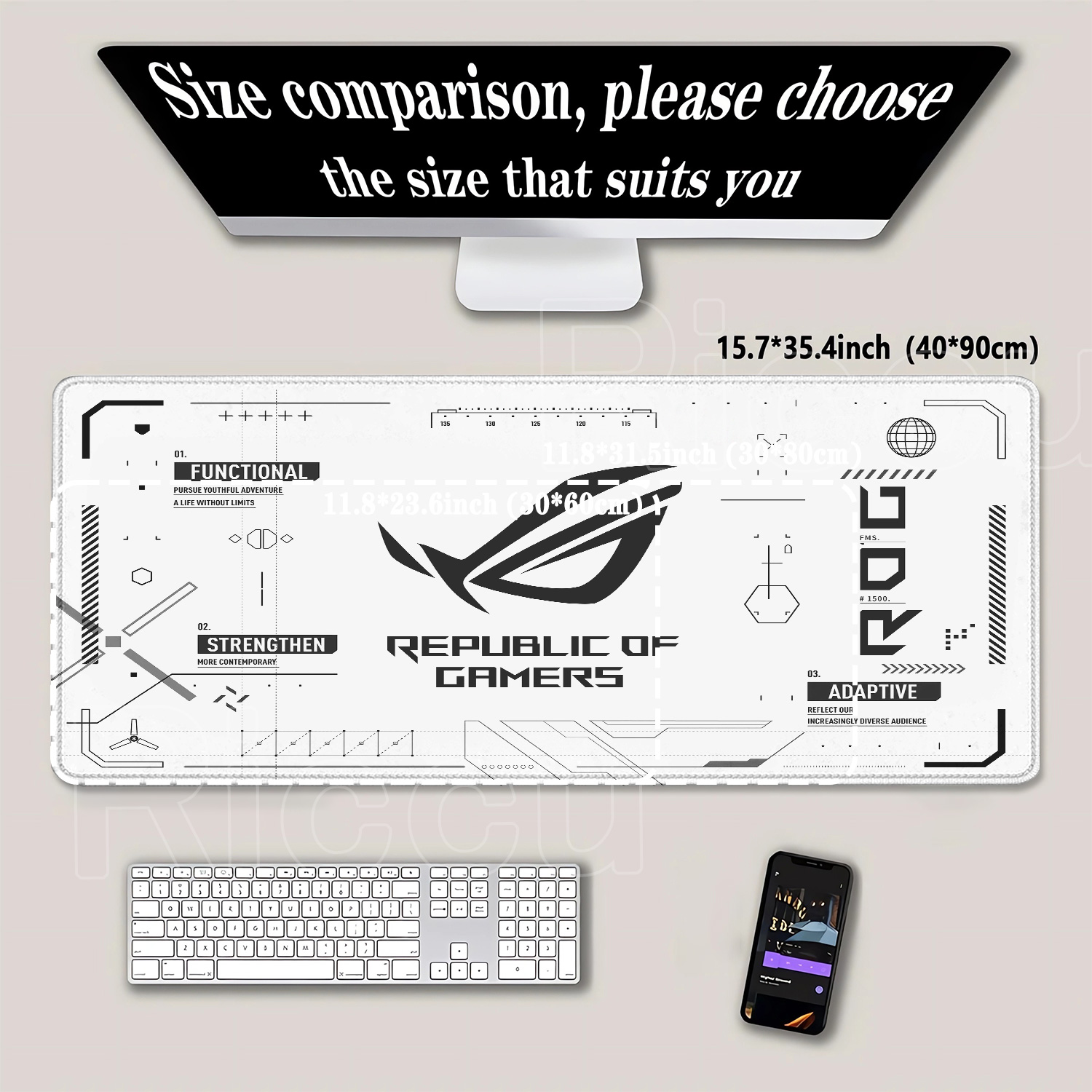R-ROG Large Gaming Mouse Pad A - đánh giá và giá Pc Gaming Asus Rog