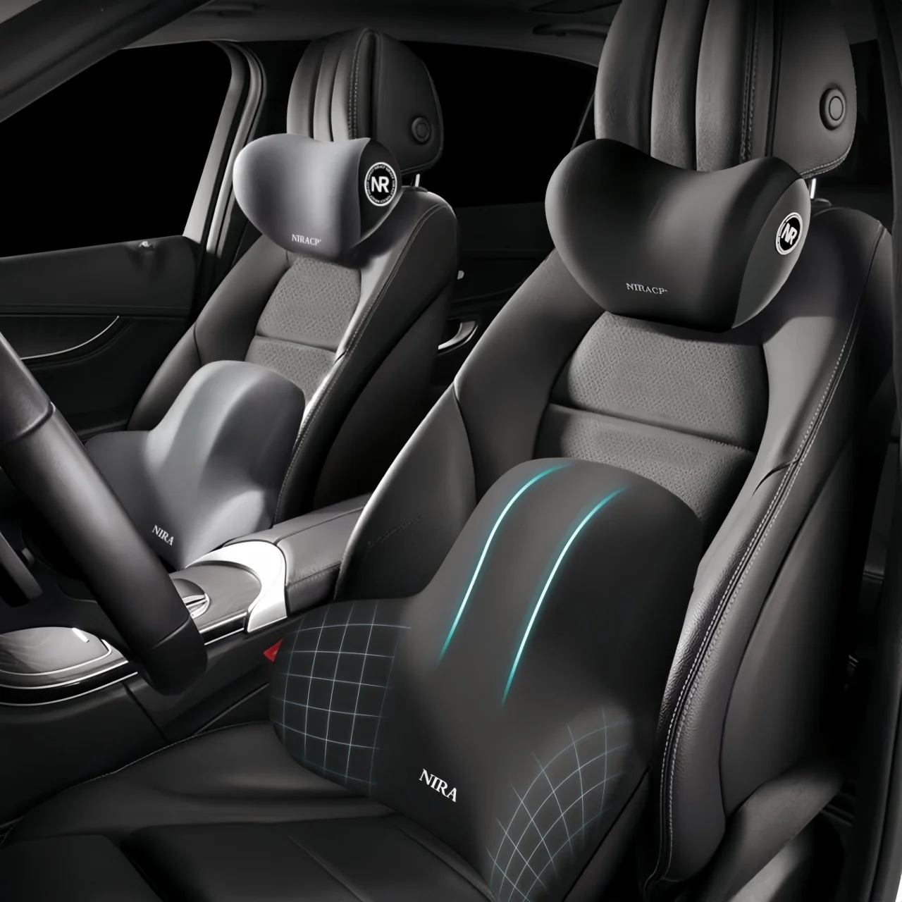 Car Seat Neck Pillow & Lumbar  - đánh giá và giá Gaming Chair Lumbar Pillow