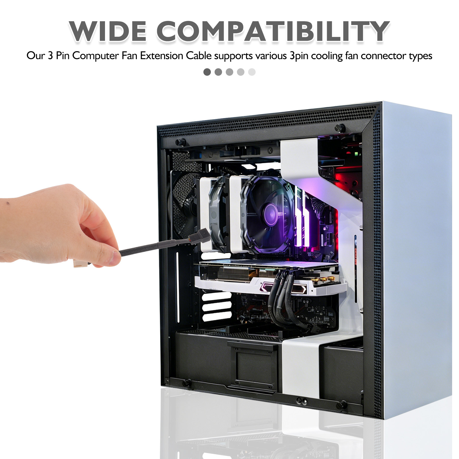 5Pcs 3 Pin Pc Fan Extension Ca - đánh giá và giá Pc Gaming Ff