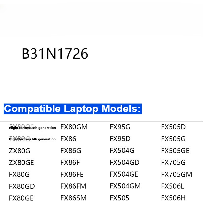 B31N1726 Laptop Battery for As - đánh giá và giá Pc Gaming Asus Rog