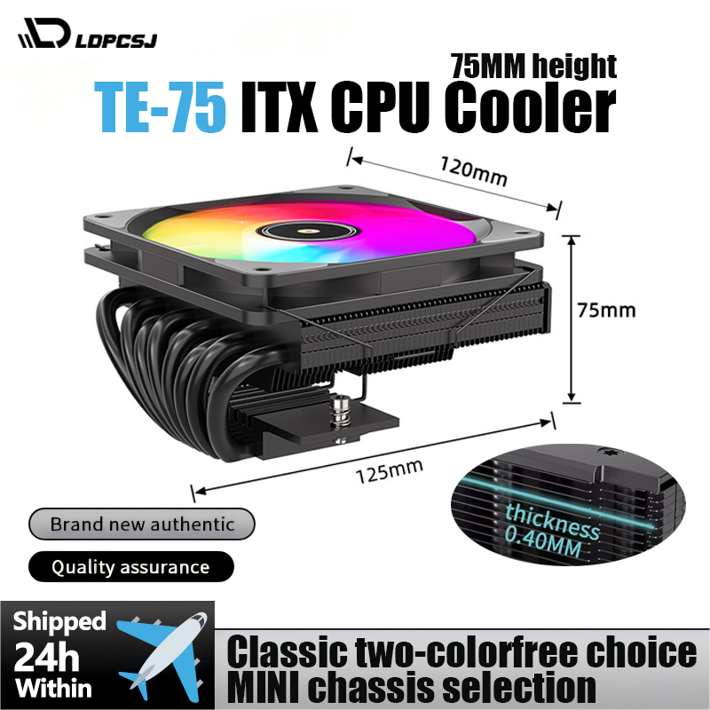 TE-75 ARGB CPU Cooler, 75mm Lo - đánh giá và giá Pc Gaming Ff